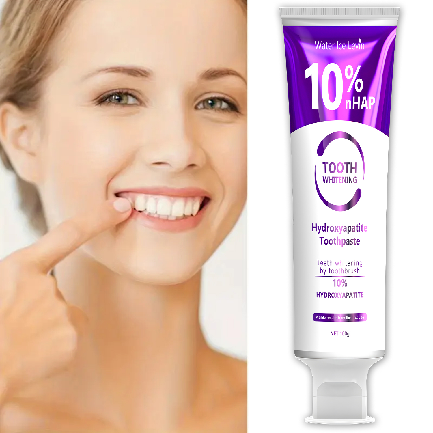 Hydroxyapatite Toothpaste - 10% Nanoh Hydrogen Oxide Toothpaste, Gently