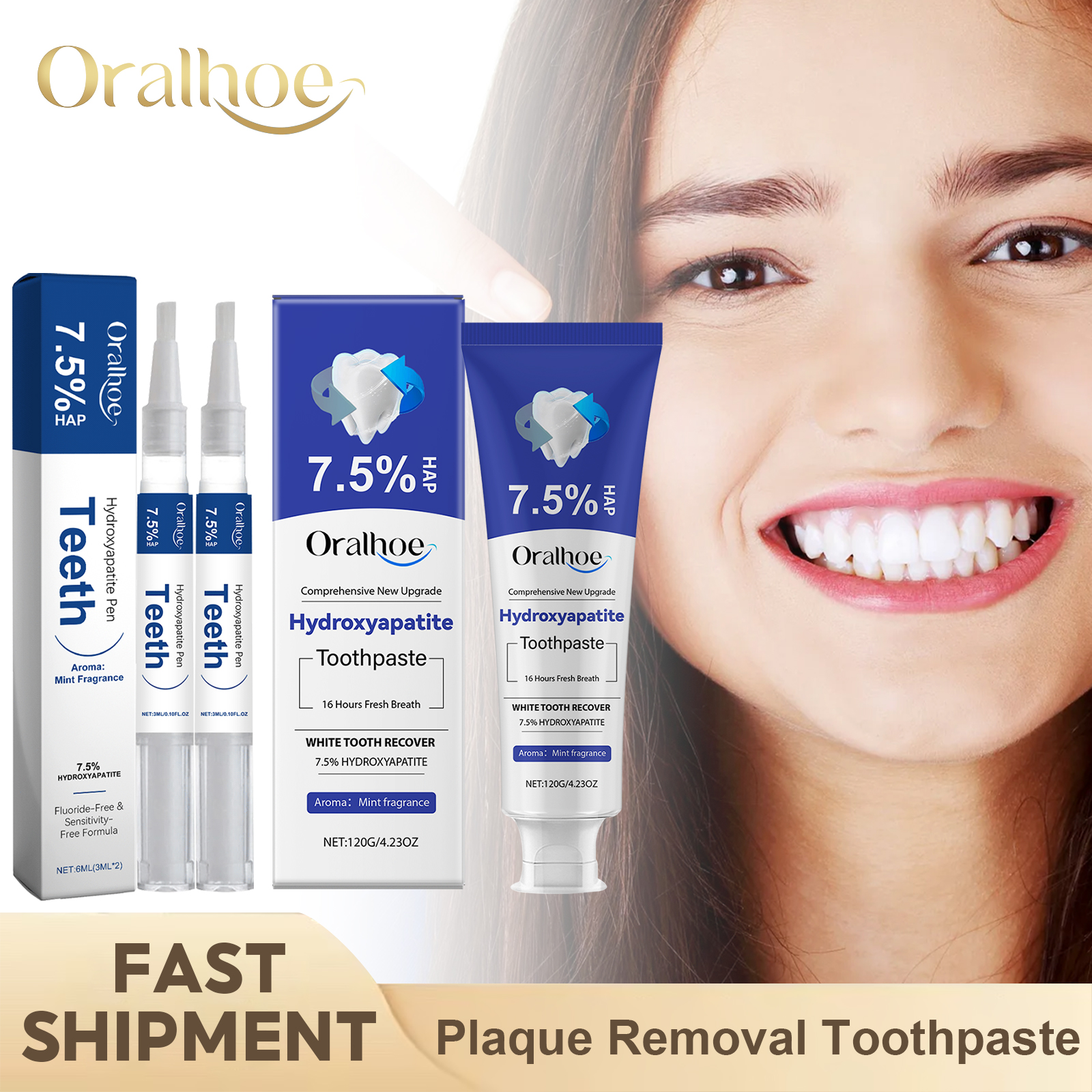 Hydroxyapatite Toothpaste - Hydroxyapatite Teeth Care Product Whitening Toothpaste