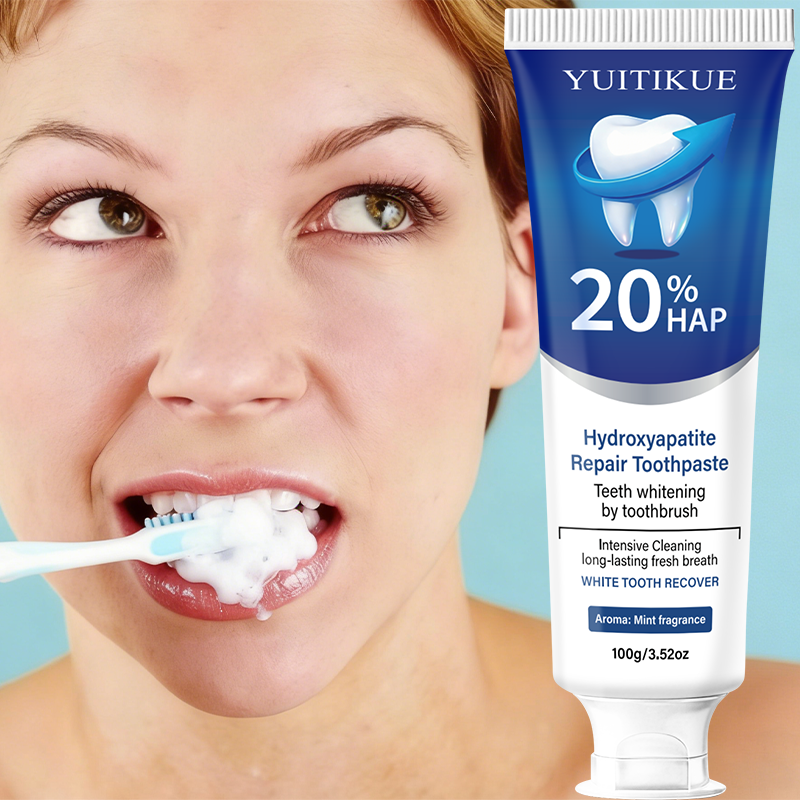 Hydroxyapatite Toothpaste - YUITIKUE 100g20% HAP Hydroxyapatite Repair Toothpaste,