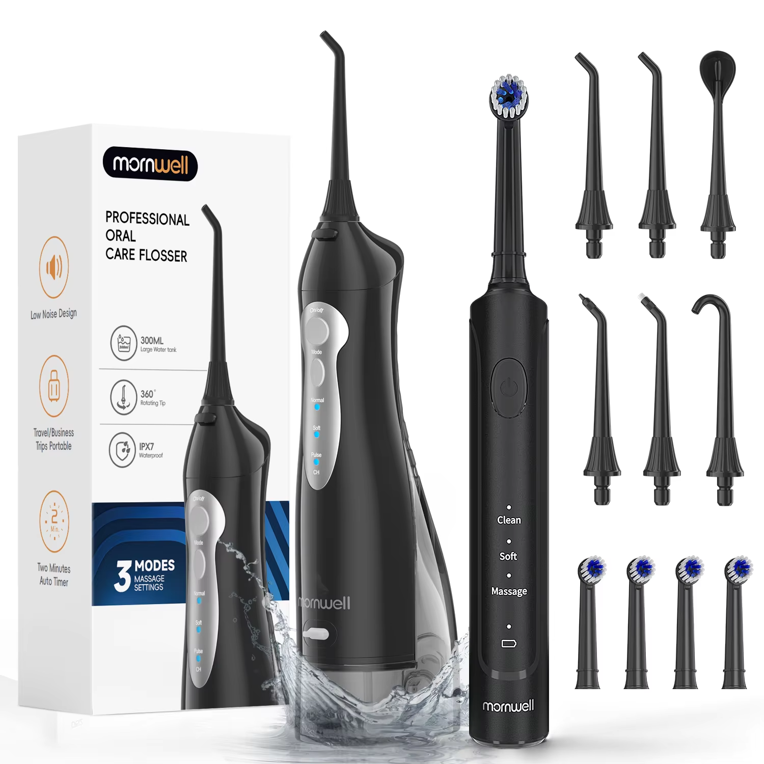 Water Flosser Cordless - Portable Water Flosser Teethfor Teeth/Braces USB