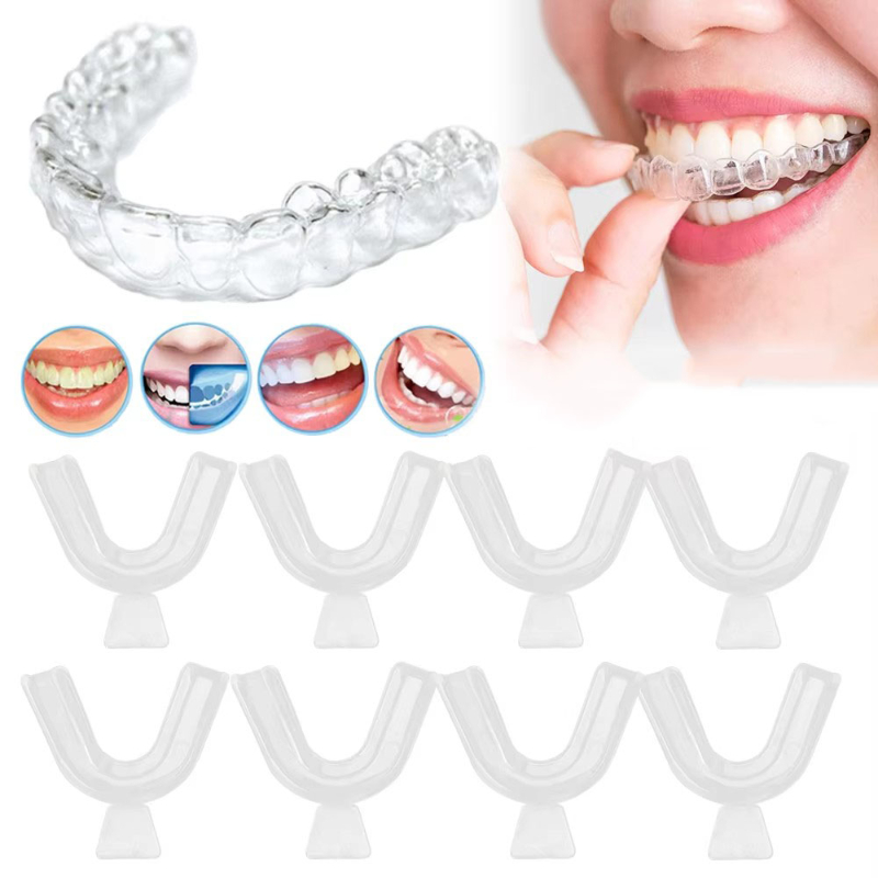 1/3/6pairs Silicone Mouth Guar - مراجعة Teeth Whitening With Trays وسعره
