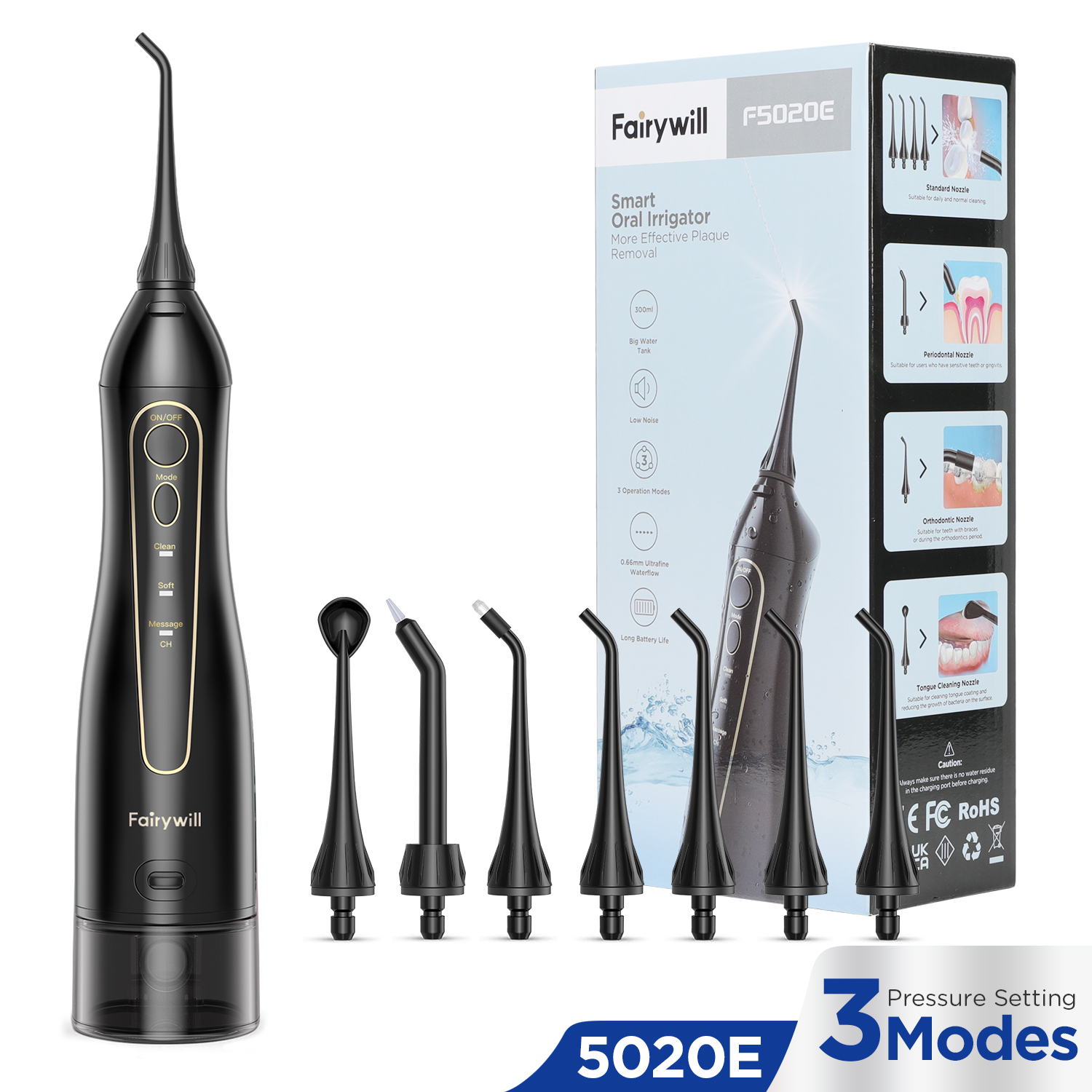 Fairywill Water Flossers Oral  - مراجعة Water Flosser Cordless وسعره