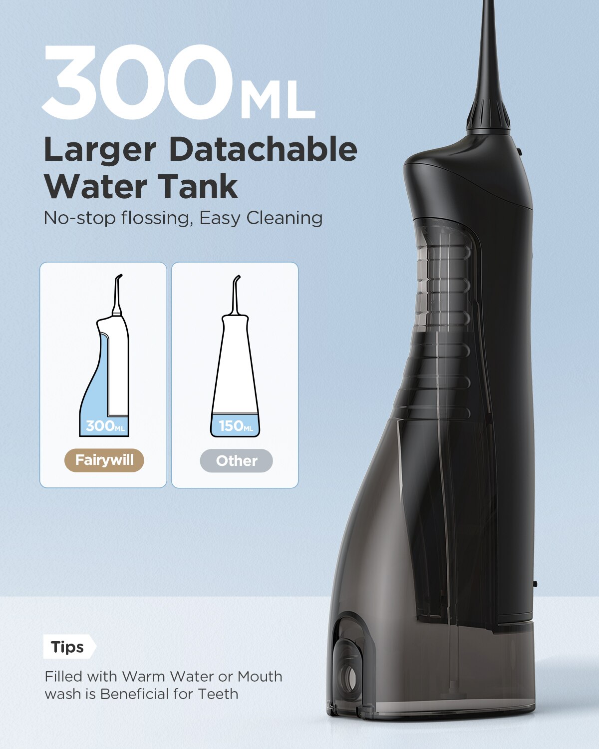 Fairywill Water Flossers Oral  - مراجعة Water Flosser Cordless وسعره
