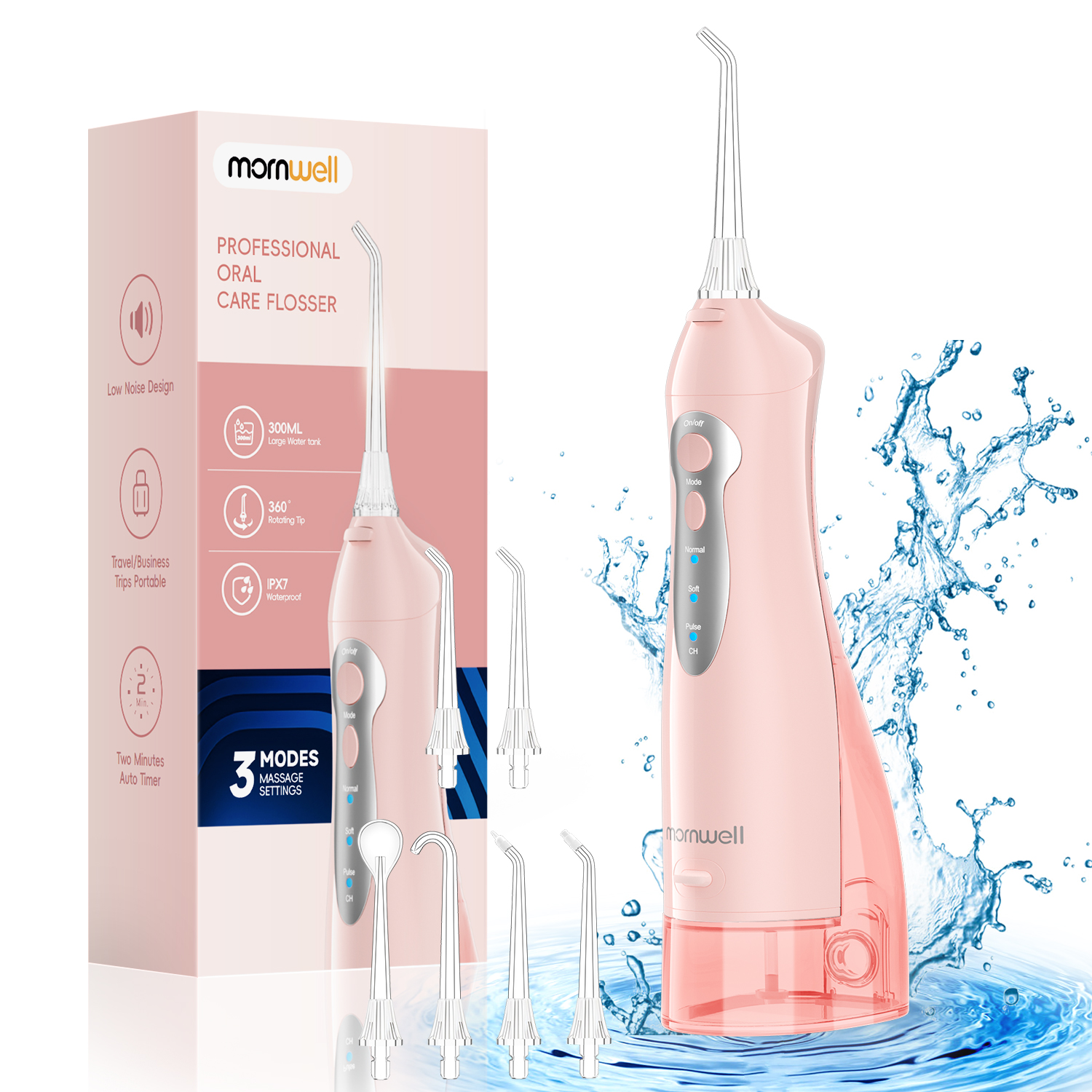 Mornwell Newest D52 Water Flos - مراجعة Water Flosser Cordless وسعره