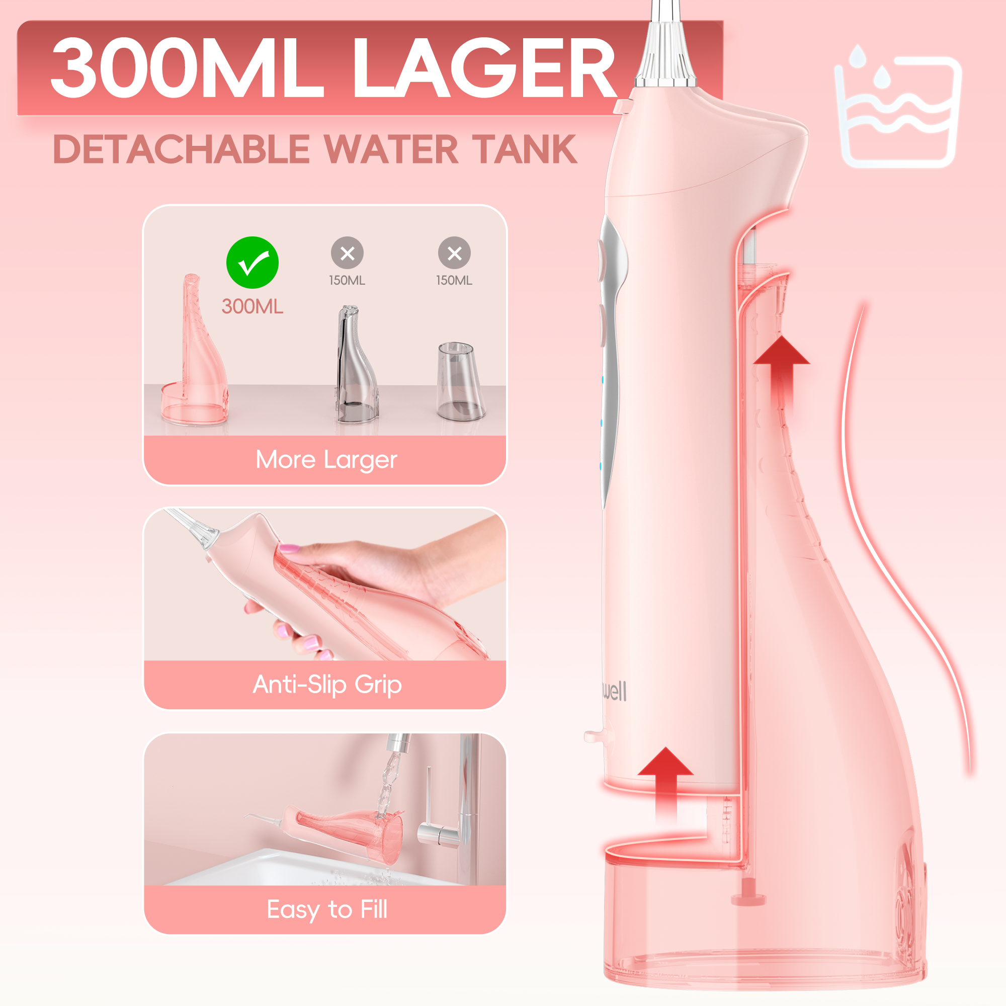 Mornwell Newest D52 Water Flos - مراجعة Water Flosser Cordless وسعره