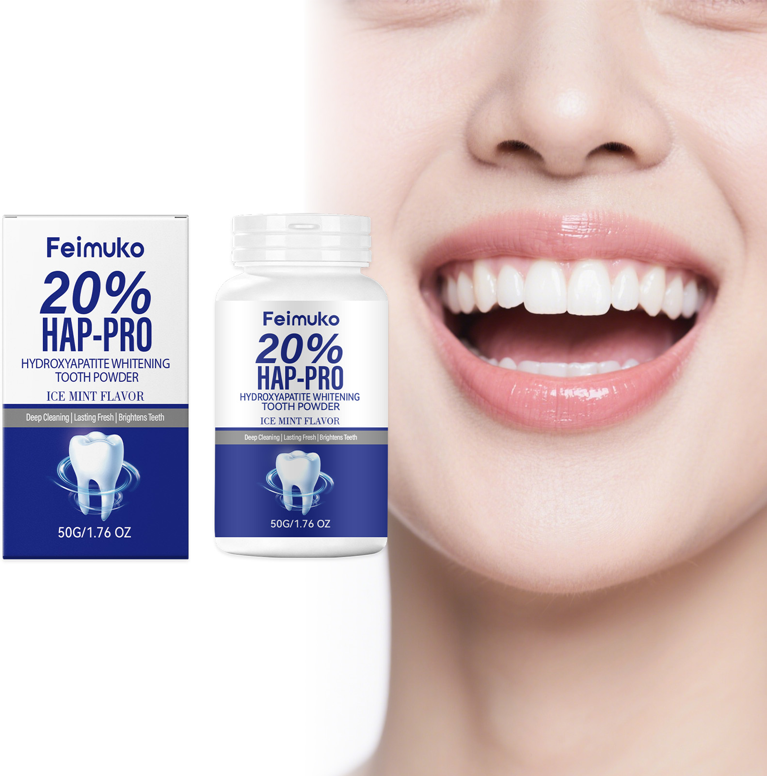 20% Hydroxyapatite Tooth Powde - مراجعة Teeth Whitening From Home وسعره