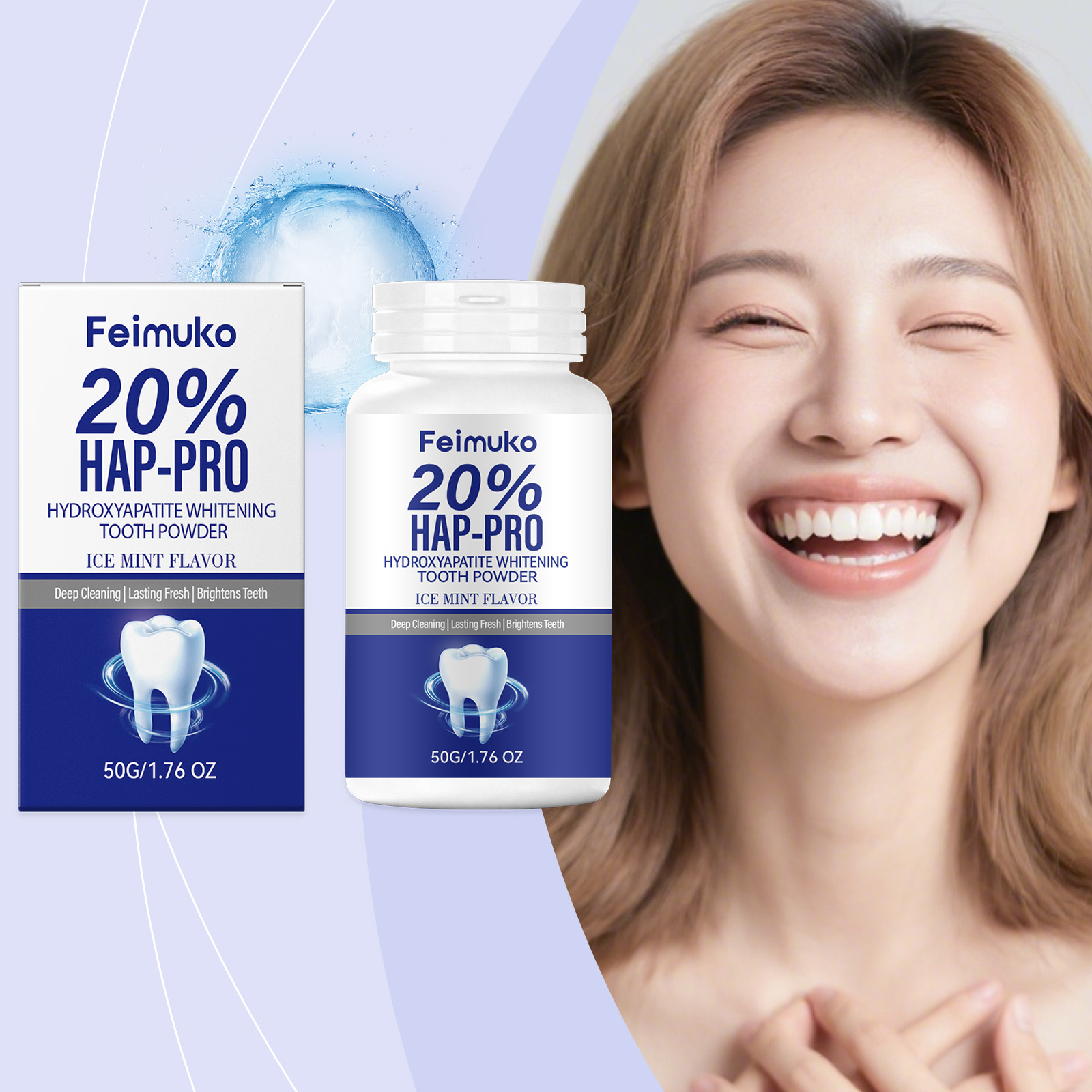 20% Hydroxyapatite Tooth Powde - مراجعة Teeth Whitening From Home وسعره