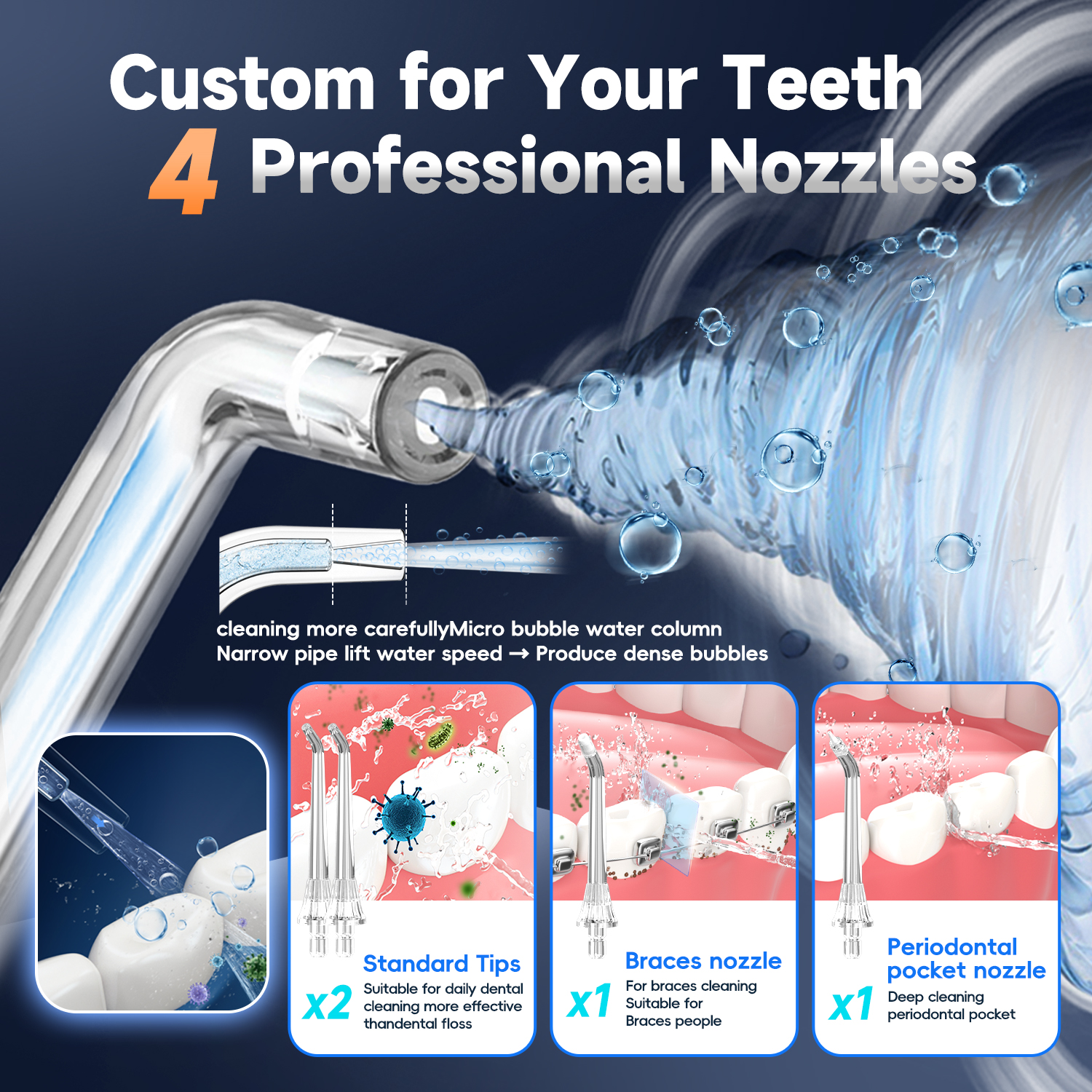 Mornwell 5032 Water Floss Soni - مراجعة Water Flosser Cordless وسعره