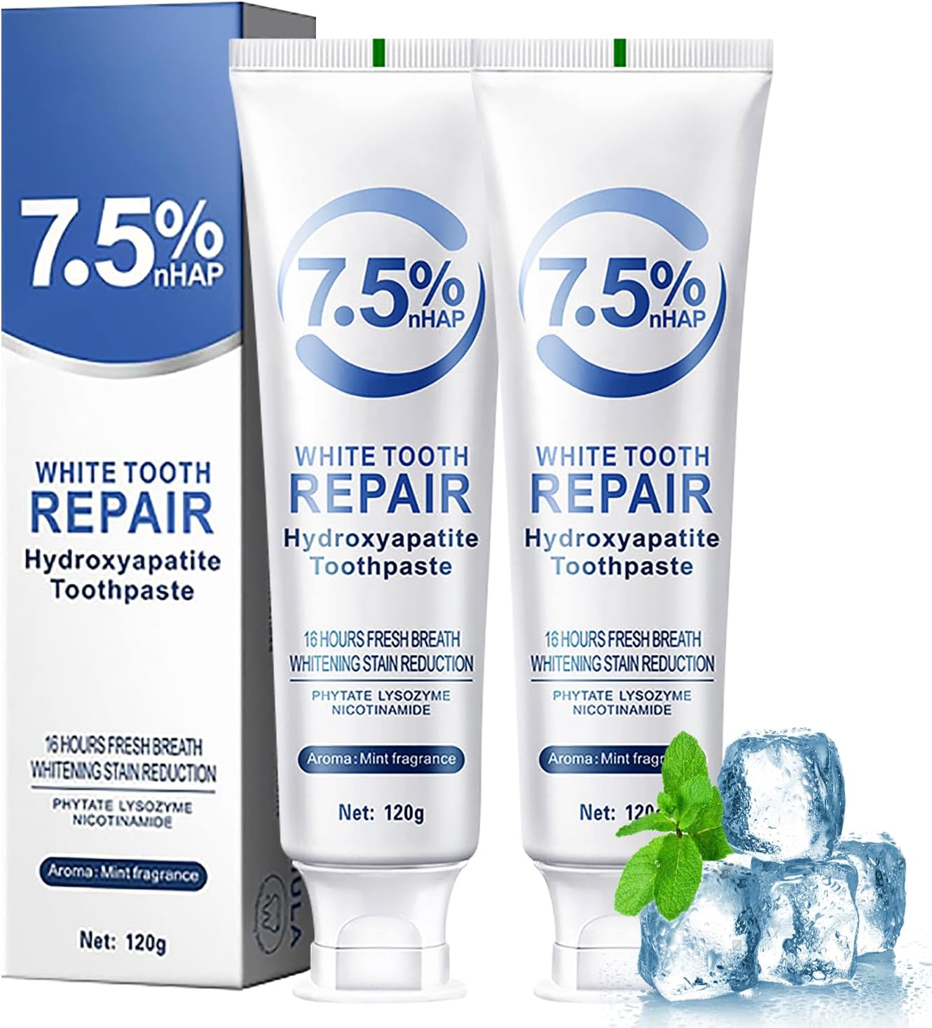 1/2Pcs Hydroxyapatite Toothpas - مراجعة Hydroxyapatite Toothpaste وسعره