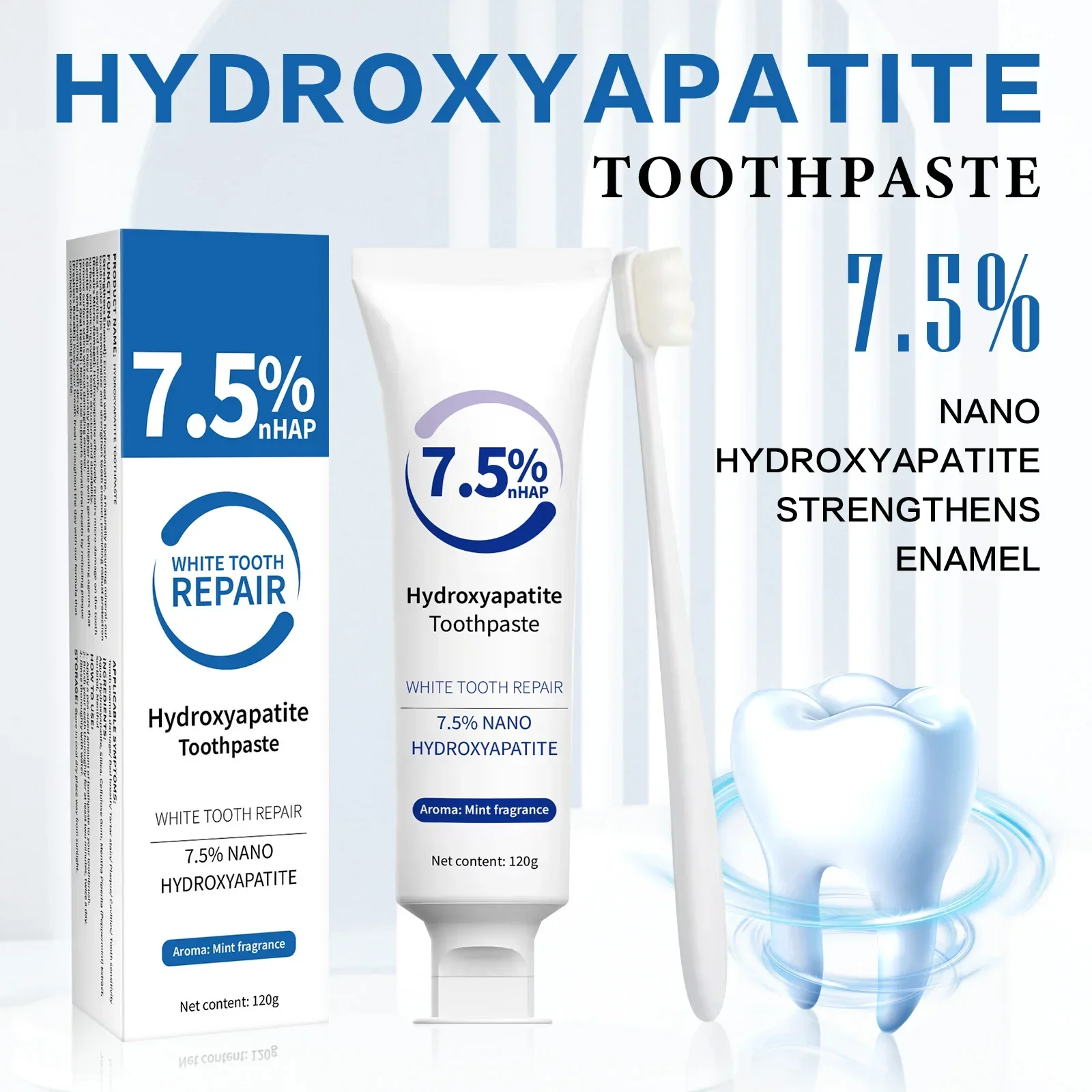 Toothpaste & Whitening Pen Kit - مراجعة Hydroxyapatite Toothpaste وسعره
