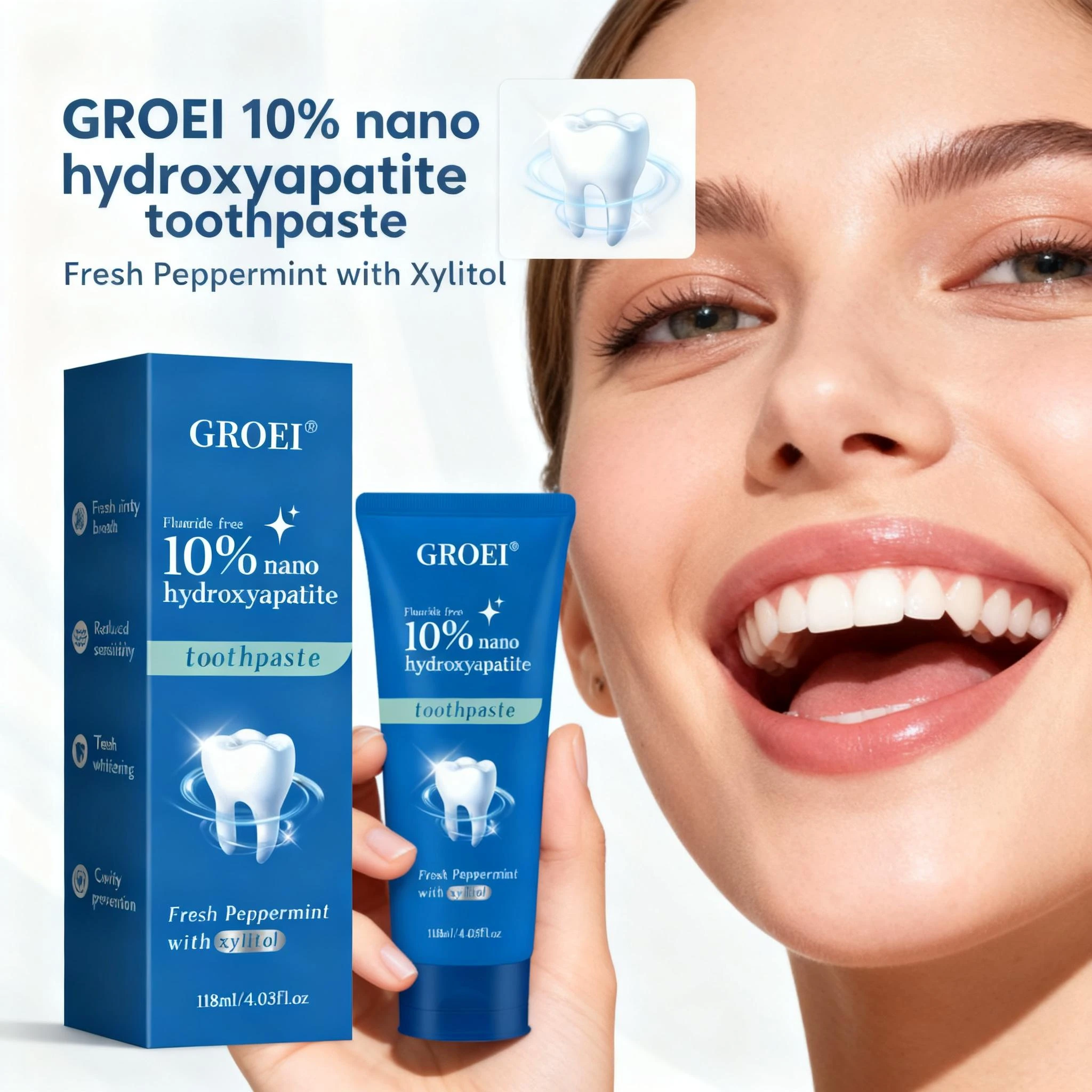 Cavity Prevention Xylitol Toot - مراجعة Hydroxyapatite Toothpaste وسعره