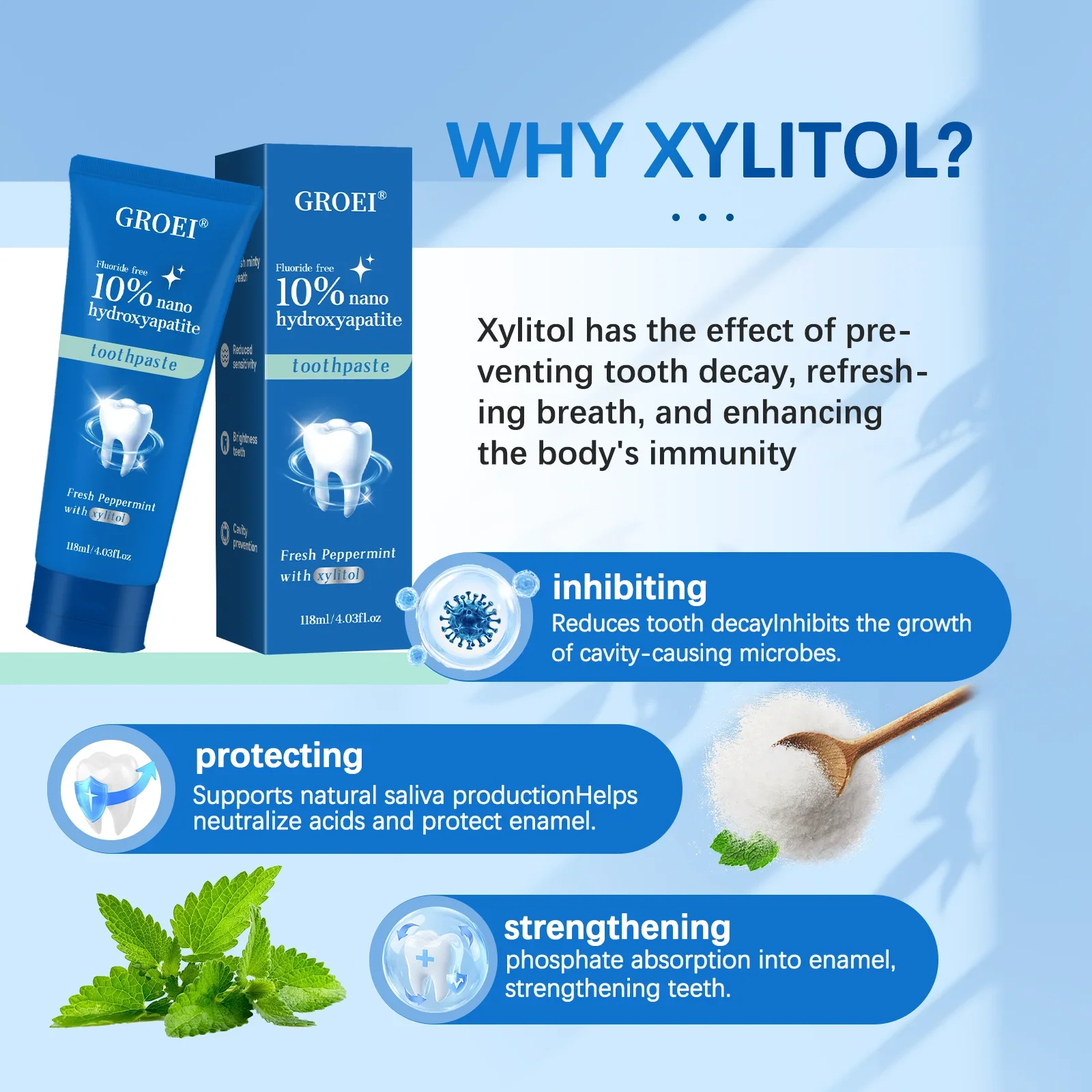 Cavity Prevention Xylitol Toot - مراجعة Hydroxyapatite Toothpaste وسعره