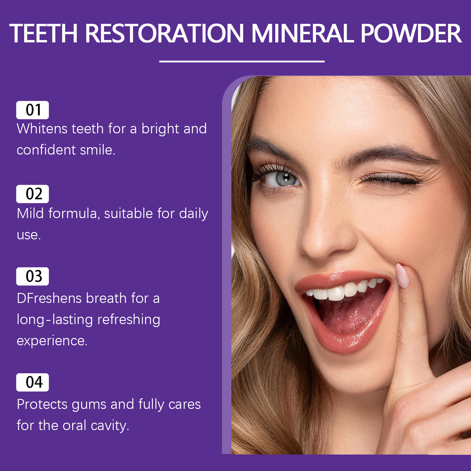 Teeth Restoration Mineral Powd - مراجعة Teeth Whitening From Home وسعره