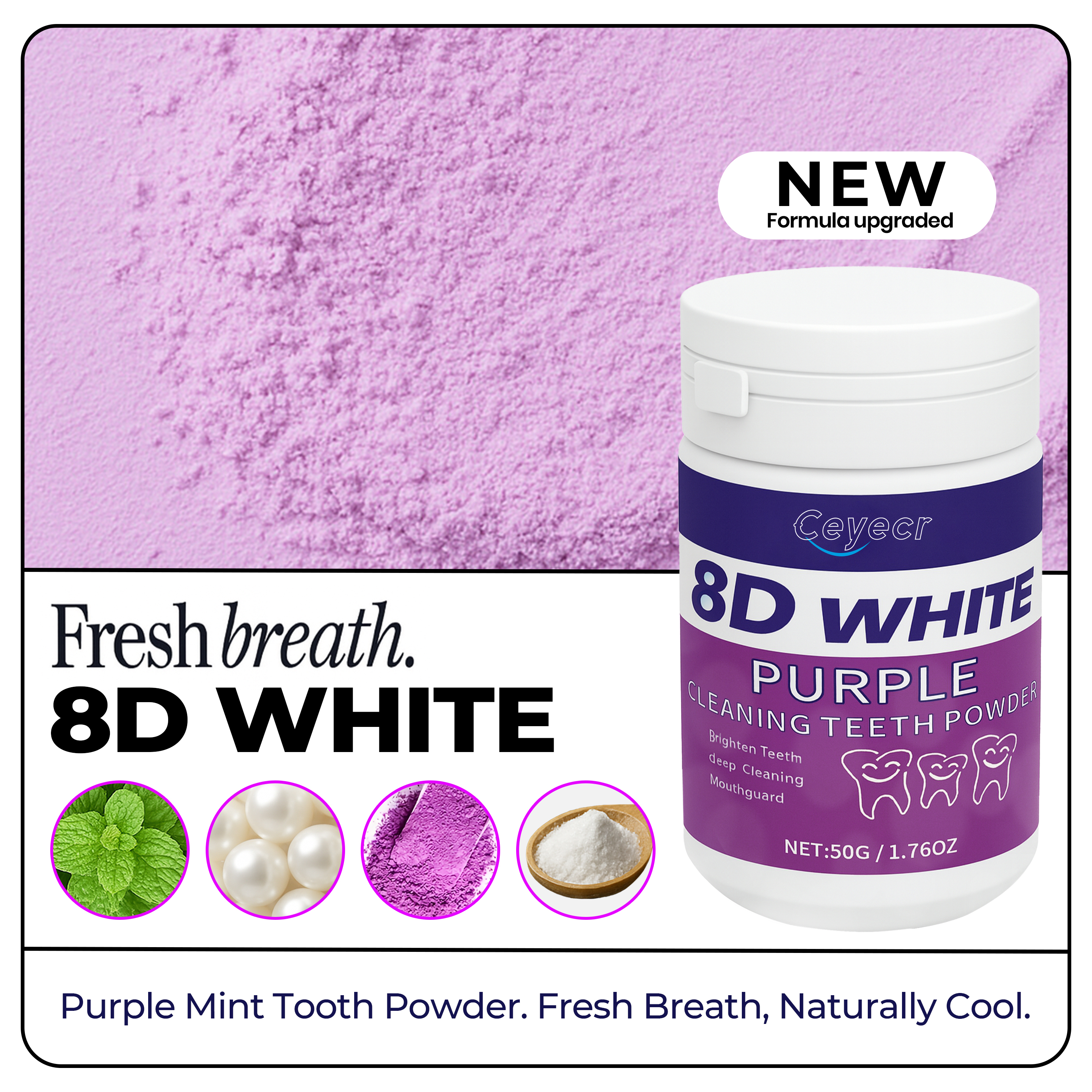 8D white Teeth Whitening Powde - مراجعة Teeth Whitening From Home وسعره