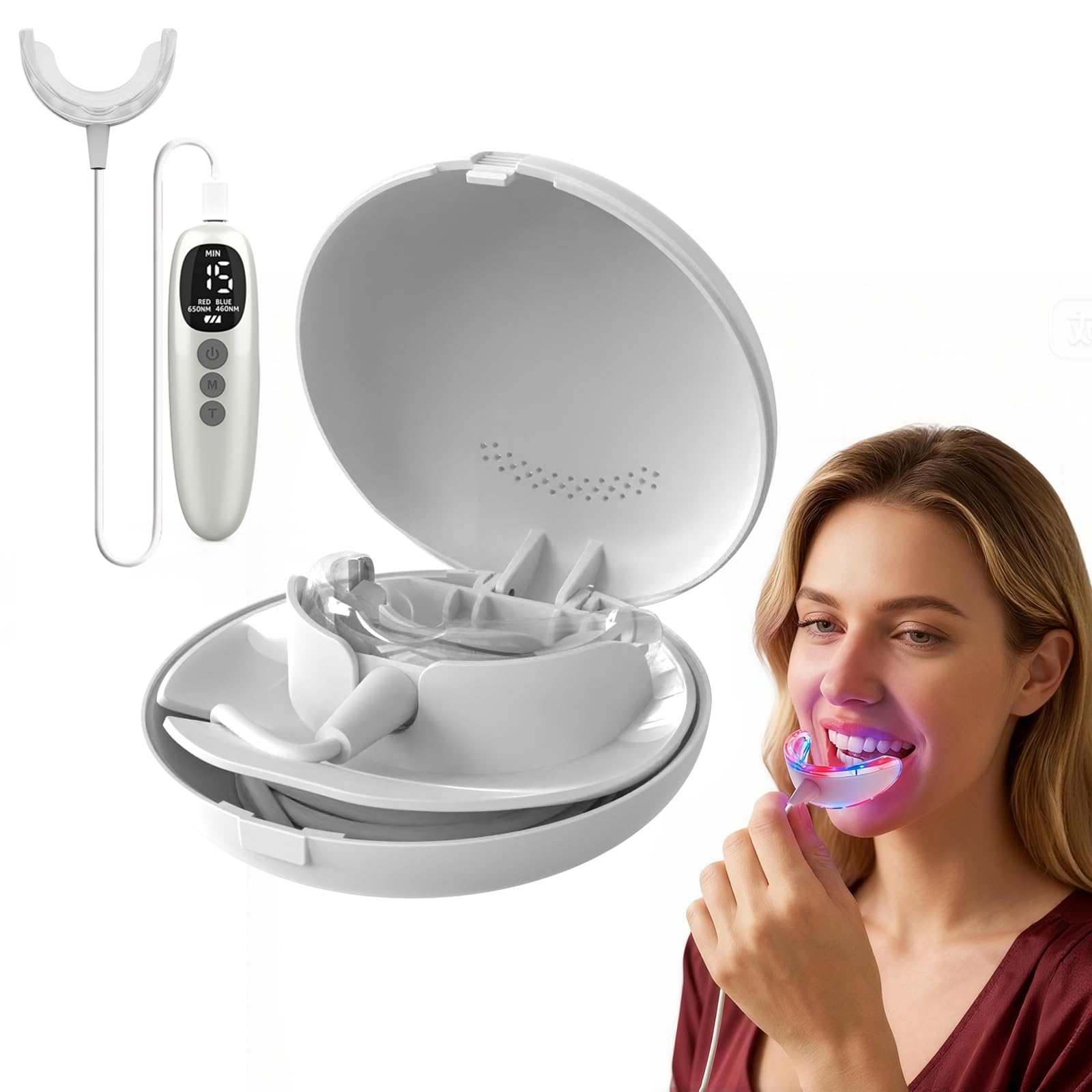 Teeth Whitening Kit 18 Diode R - مراجعة Teeth Whitening With Trays وسعره