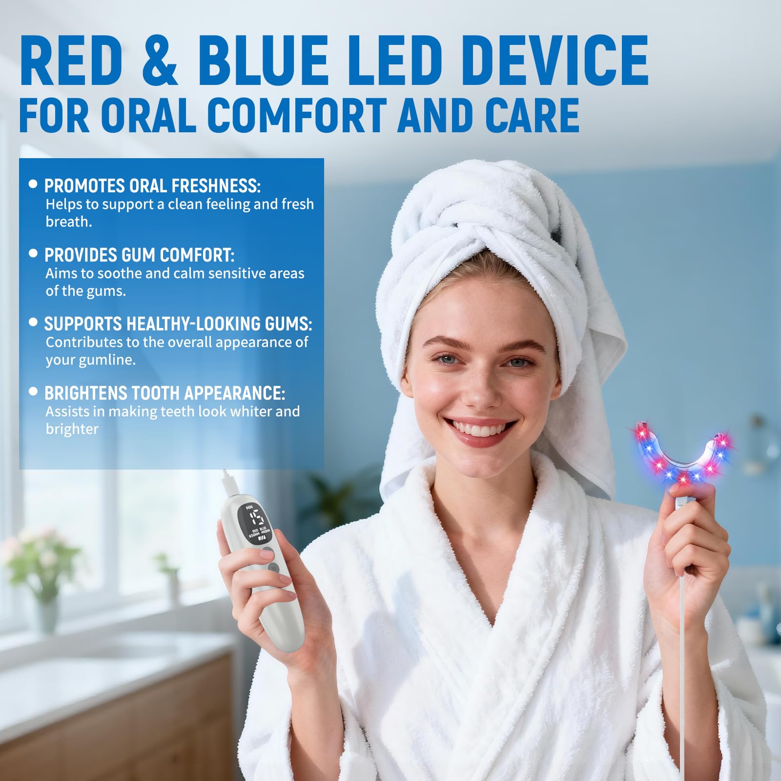 Teeth Whitening Kit 18 Diode R - مراجعة Teeth Whitening With Trays وسعره