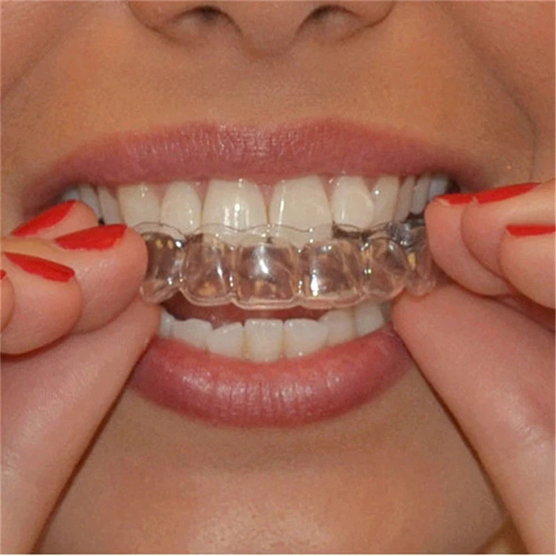 1/8pc Mouth Guard EVA Teeth Pr - مراجعة Teeth Whitening With Trays وسعره