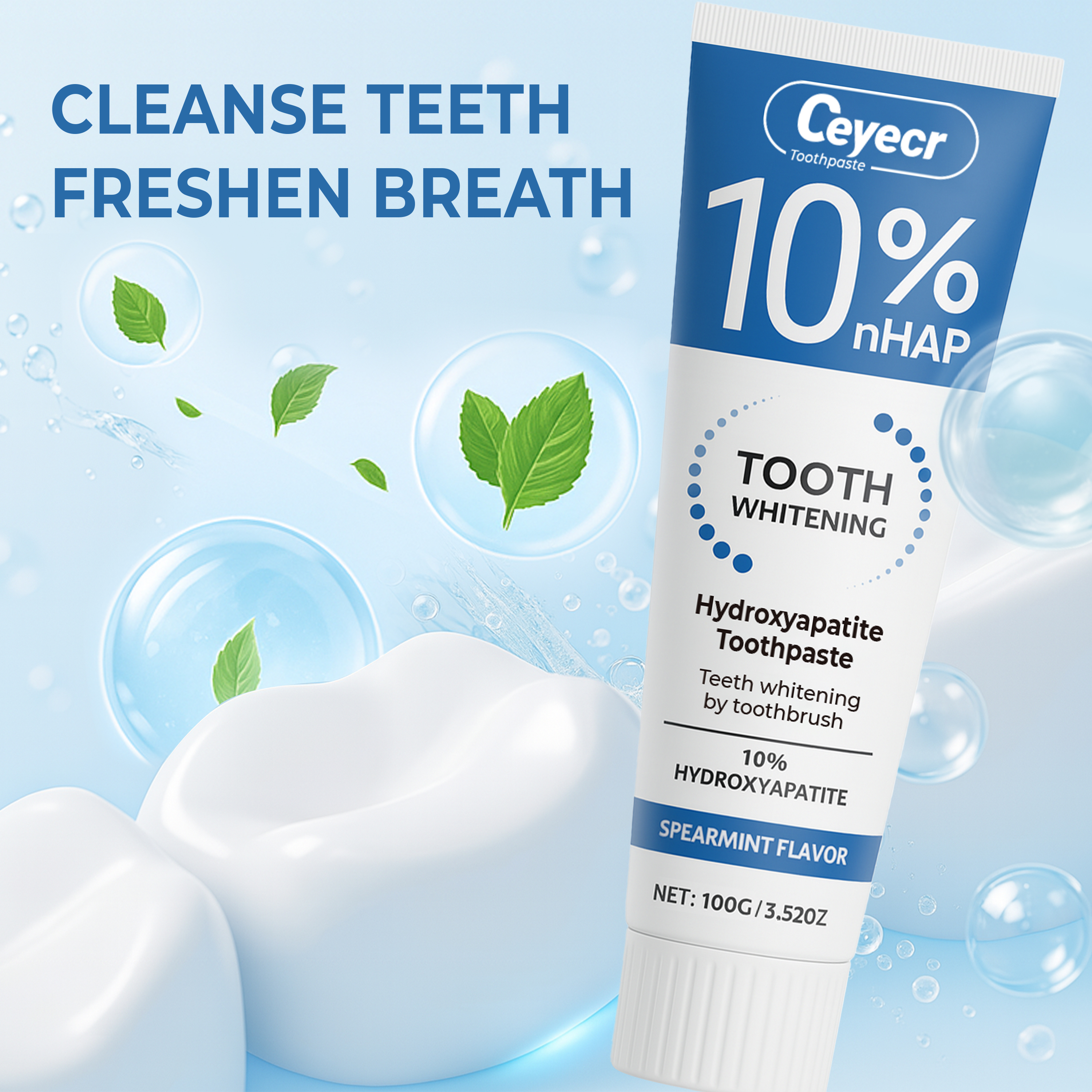 10% Hydroxyapatite toothpaste, - مراجعة Hydroxyapatite Toothpaste وسعره