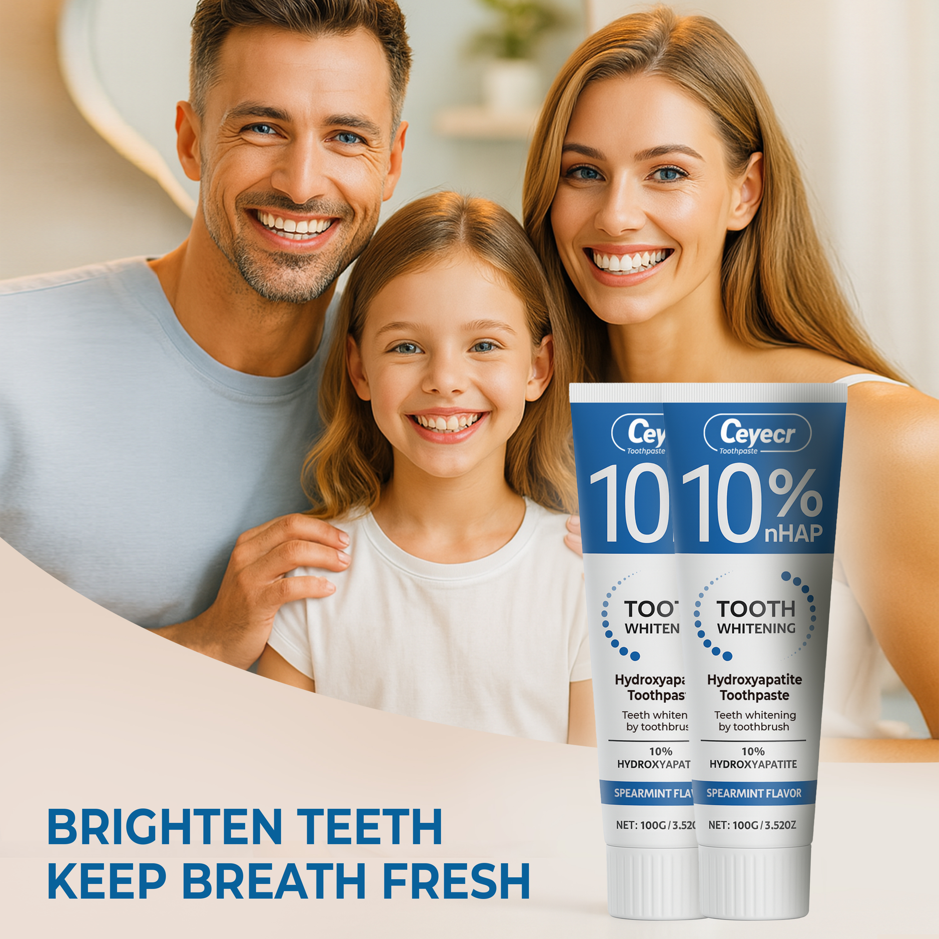 10% Hydroxyapatite toothpaste, - مراجعة Hydroxyapatite Toothpaste وسعره