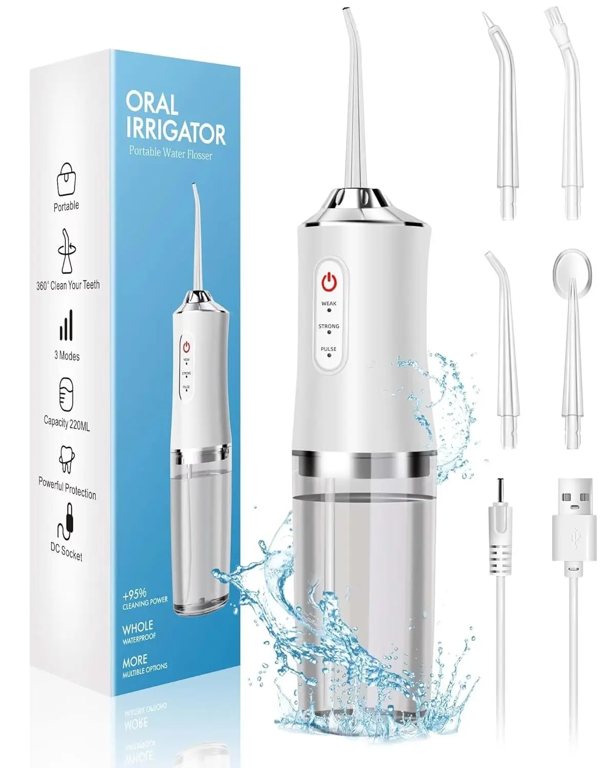Oral Irrigator Portable Water  - مراجعة Water Flosser Cordless وسعره