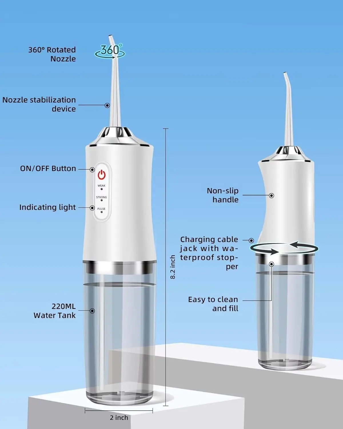 Oral Irrigator Portable Water  - مراجعة Water Flosser Cordless وسعره