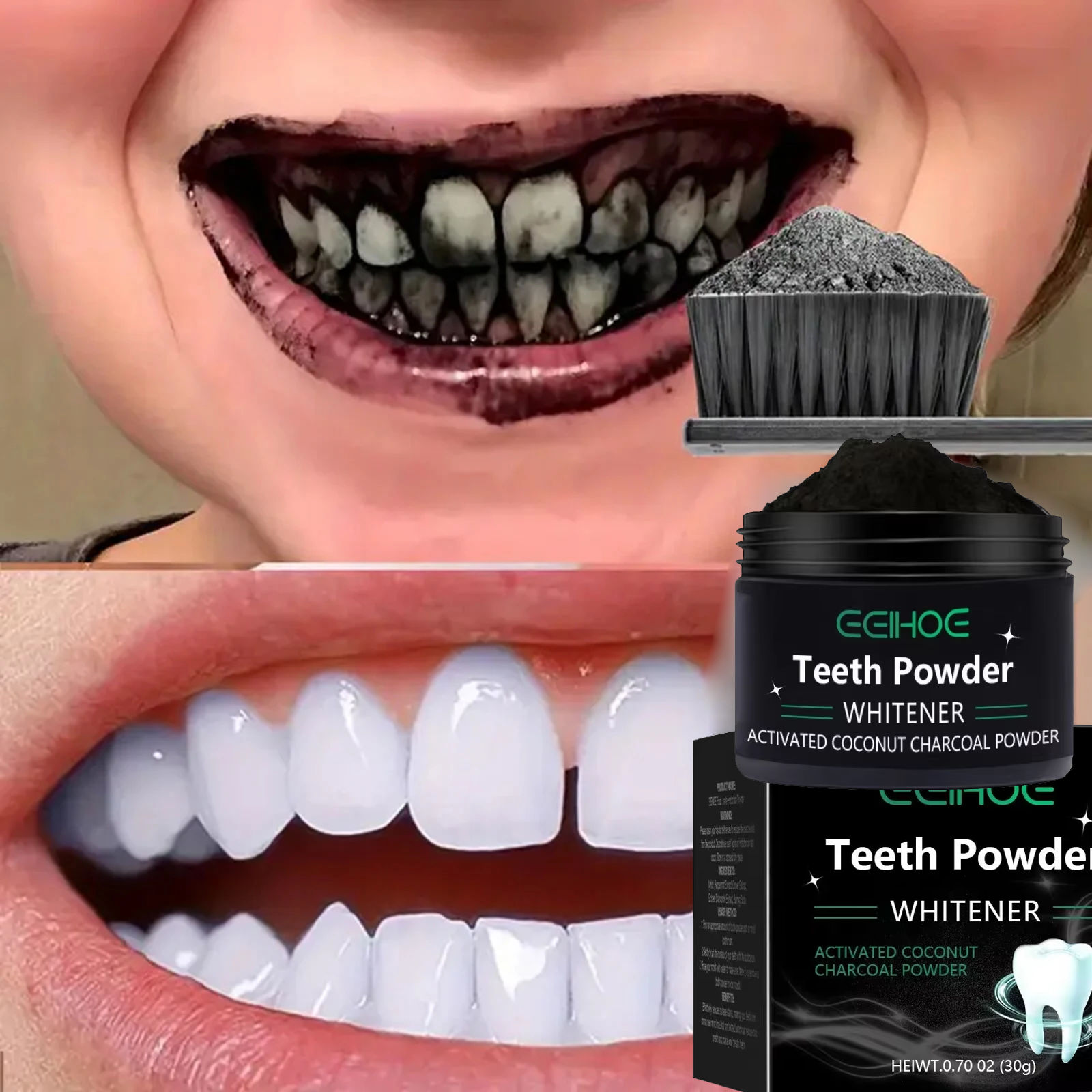 Teeth Brightening Whitening Po - مراجعة Teeth Whitening From Home وسعره