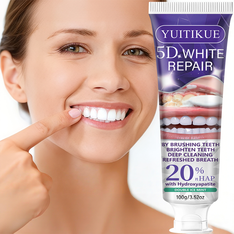 5D White Repair Toothpaste 100 - مراجعة Hydroxyapatite Toothpaste وسعره