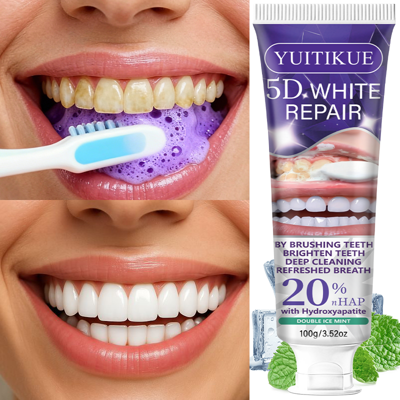 5D White Repair Toothpaste 100 - مراجعة Hydroxyapatite Toothpaste وسعره
