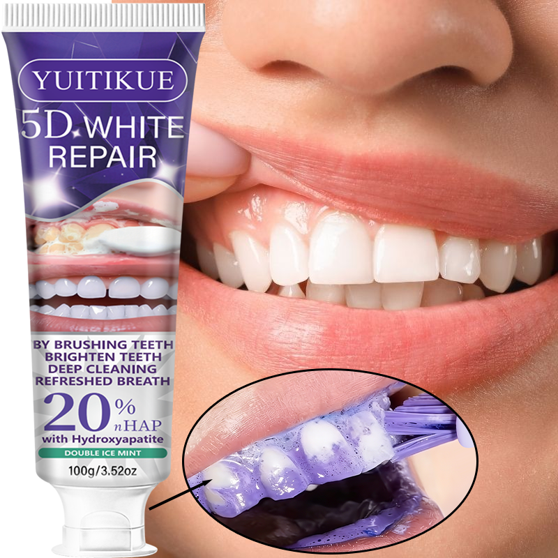 5D White Repair Toothpaste 100 - مراجعة Hydroxyapatite Toothpaste وسعره