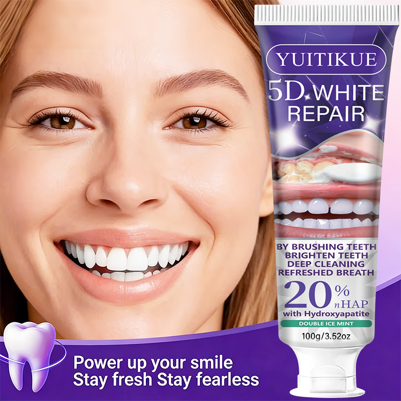 5D White Repair Toothpaste 100 - مراجعة Hydroxyapatite Toothpaste وسعره