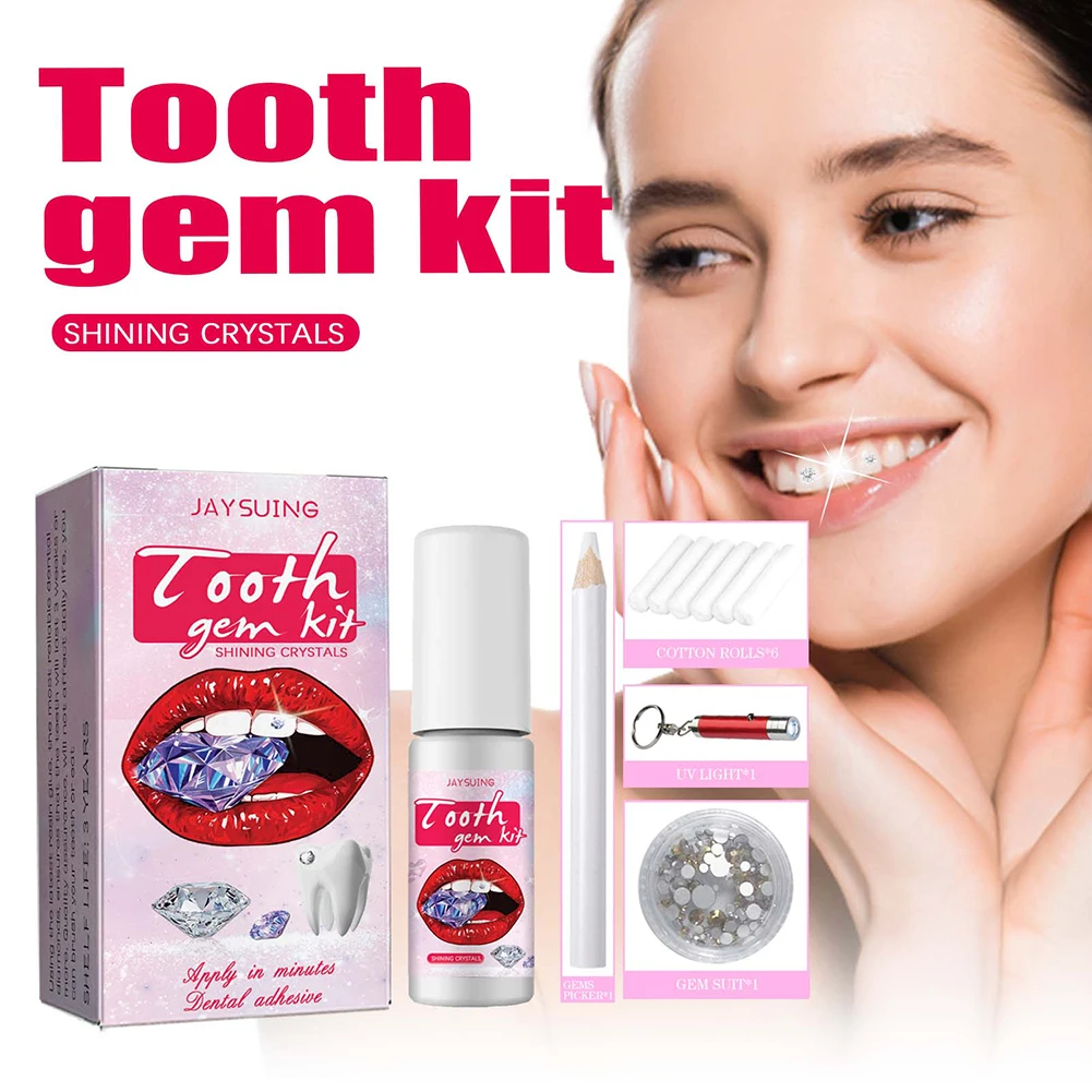 DIY Tooth Gems Kit with Crysta - مراجعة Teeth Whitening From Home وسعره