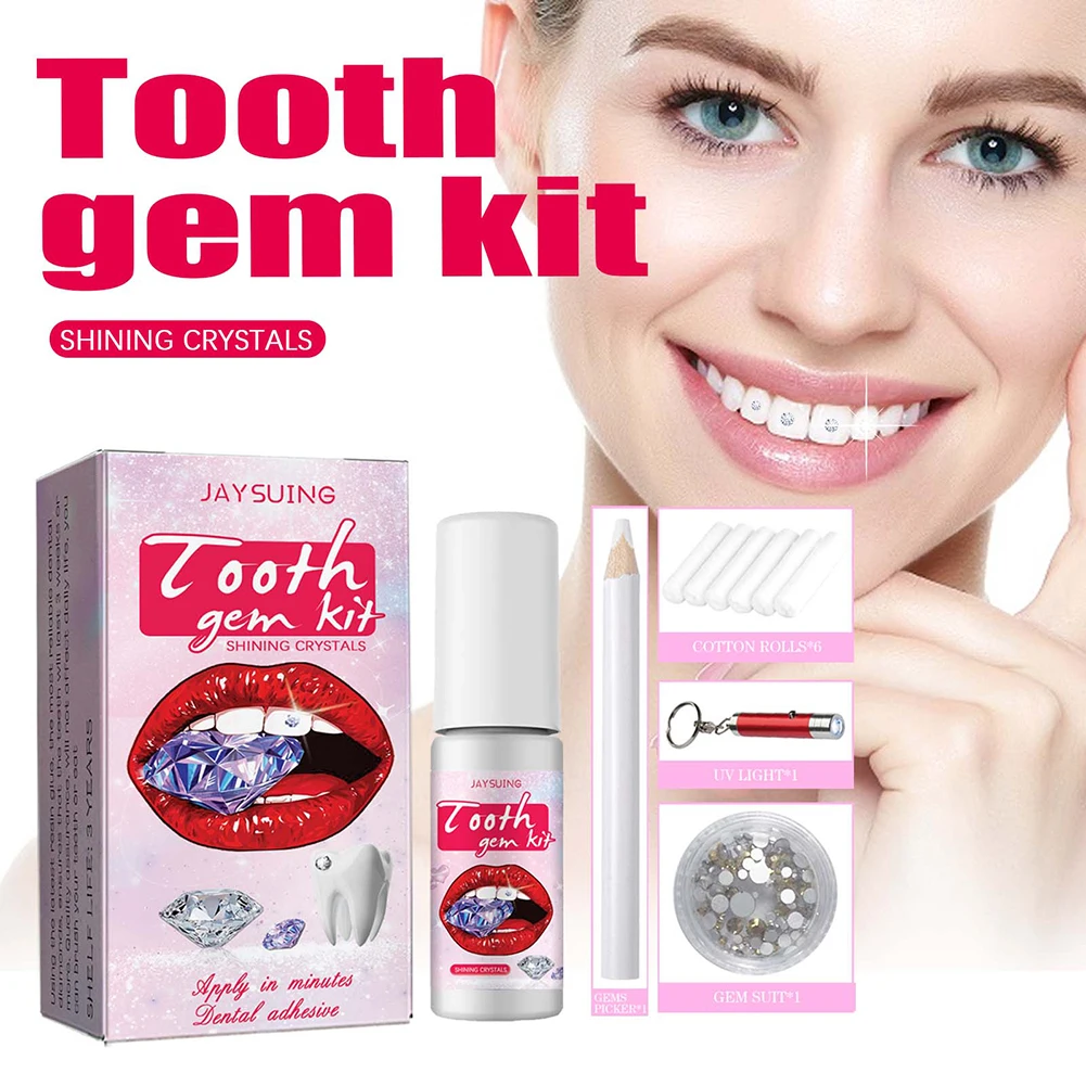 DIY Tooth Gems Kit with Crysta - مراجعة Teeth Whitening From Home وسعره