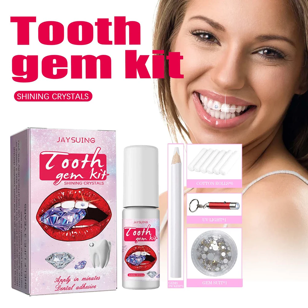 DIY Tooth Gems Kit with Crysta - مراجعة Teeth Whitening From Home وسعره